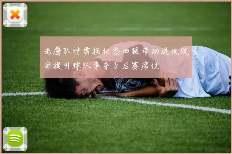 老鹰队特雷杨状态回暖带动进攻效率提升球队争夺季后赛席位